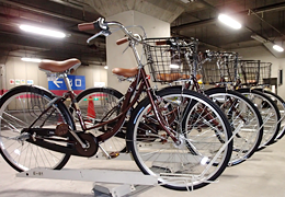 岡崎公園駐車場レンタサイクル使用自転車