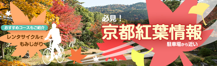 必見!駐車場から近い 京都紅葉情報